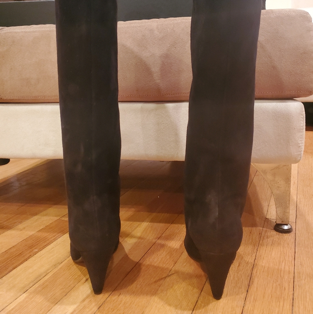 Saint Laurent suede boots